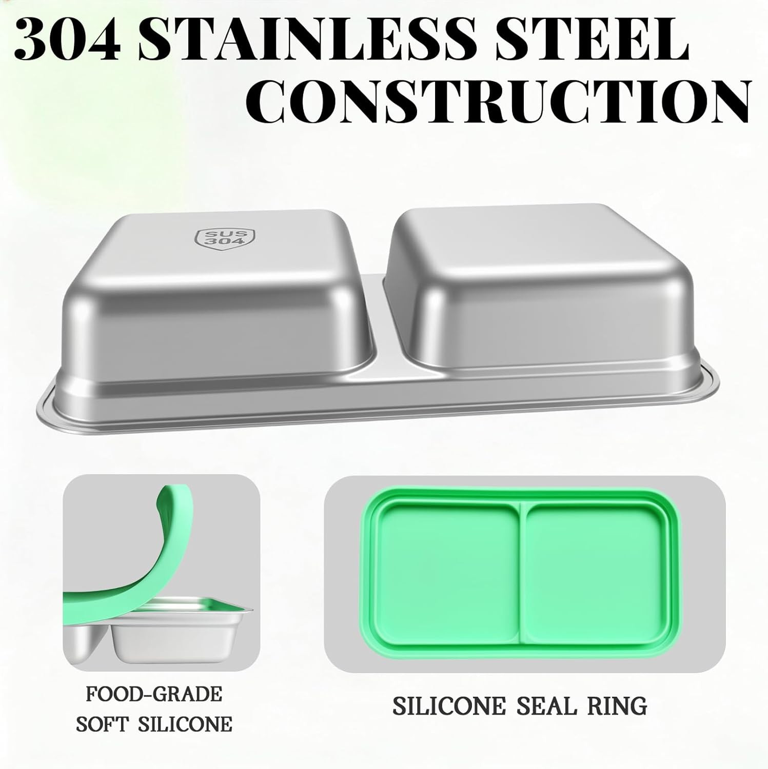 3 Pack 15Oz Stainless Steel Snack Containers Kids Reusable Metal Snack Stackable