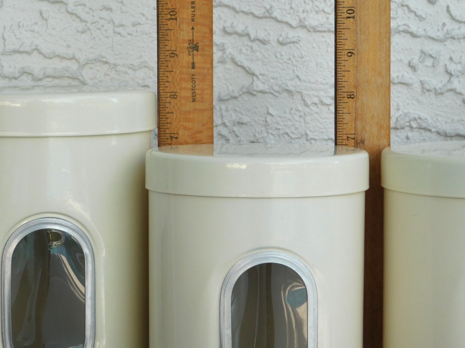RARE VINTAGE Wesco “Classic Line” Kitchen Canister Container (Set of 4 – Almond)