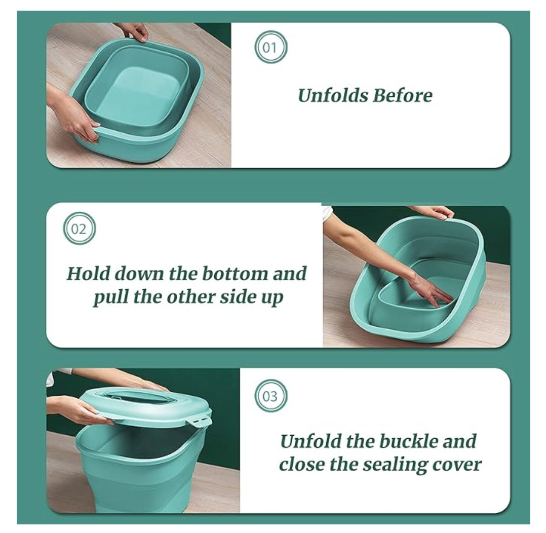 Pet Storage Container Collapsible 30-50lb Air Tight