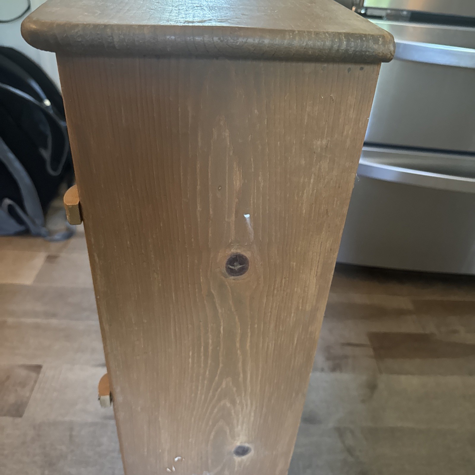 Vintage Vegetable Potato Storage Bin Solid Pine Kitchen Storage Amish Farmhouse