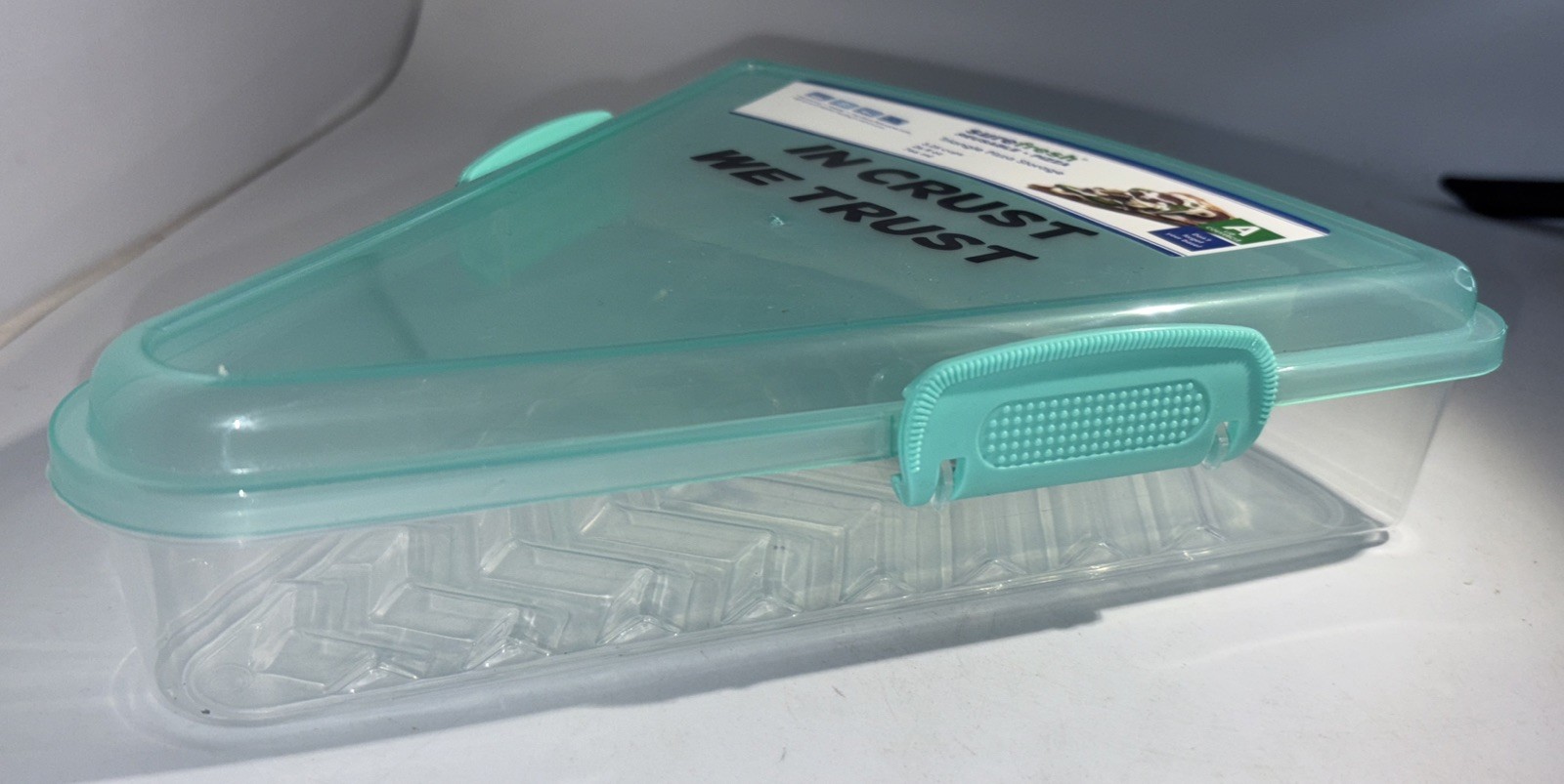 SureFresh Reusable Pizza Storage 26oz Microwave/Freezer Safe-“In Crust We Trust”
