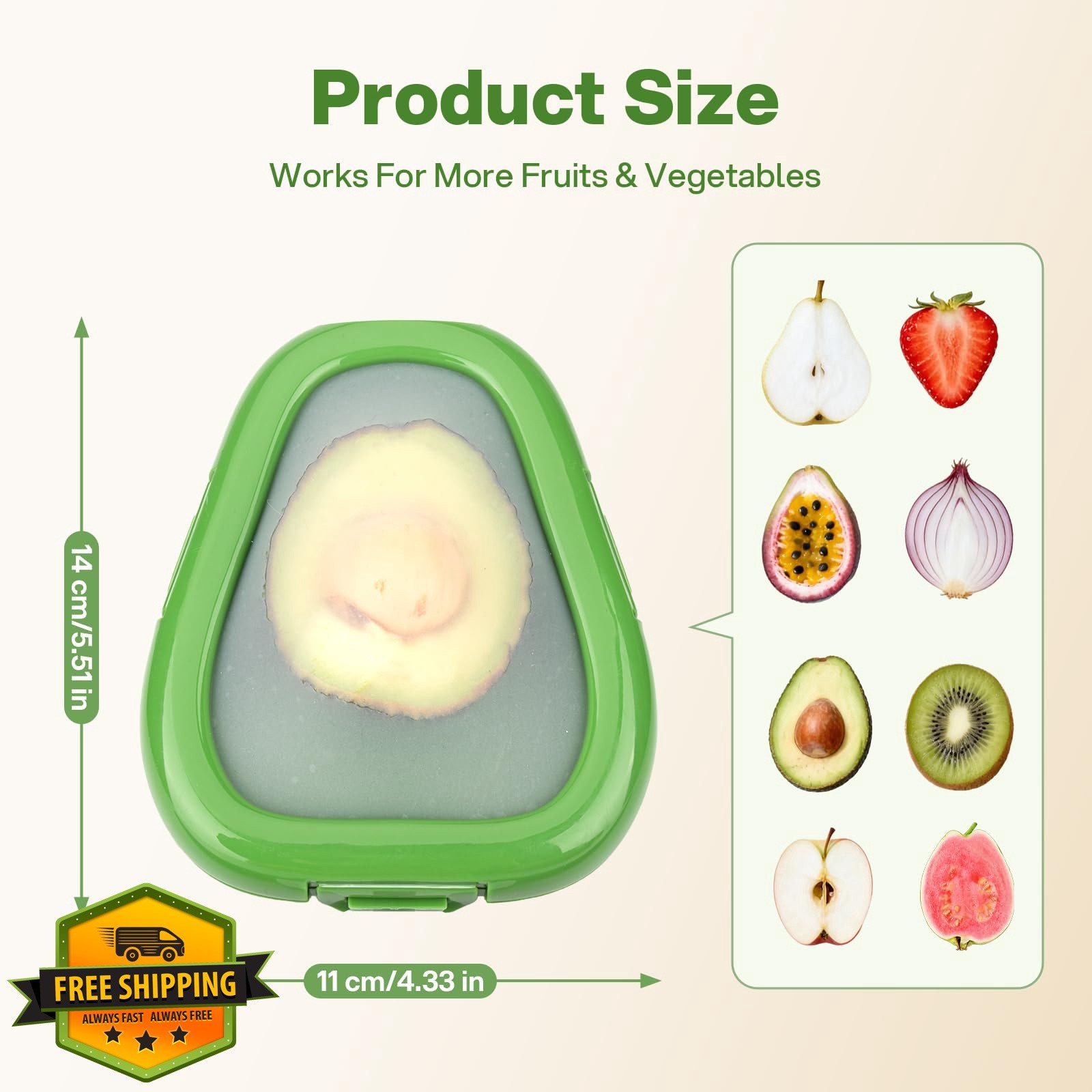 CLEANGOR Avocado Saver Green 1 Count