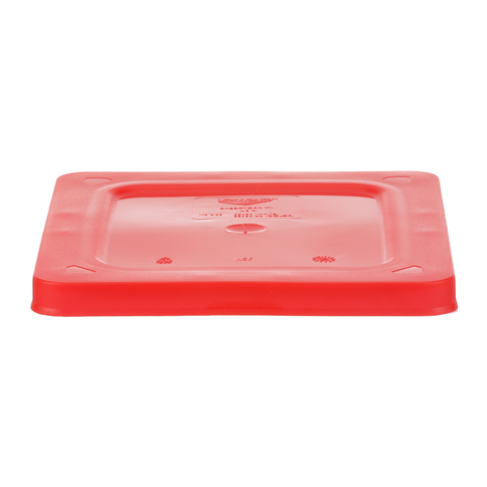 Vollrath 5243402 Sixth Size Red Flexible Food Pan Lid
