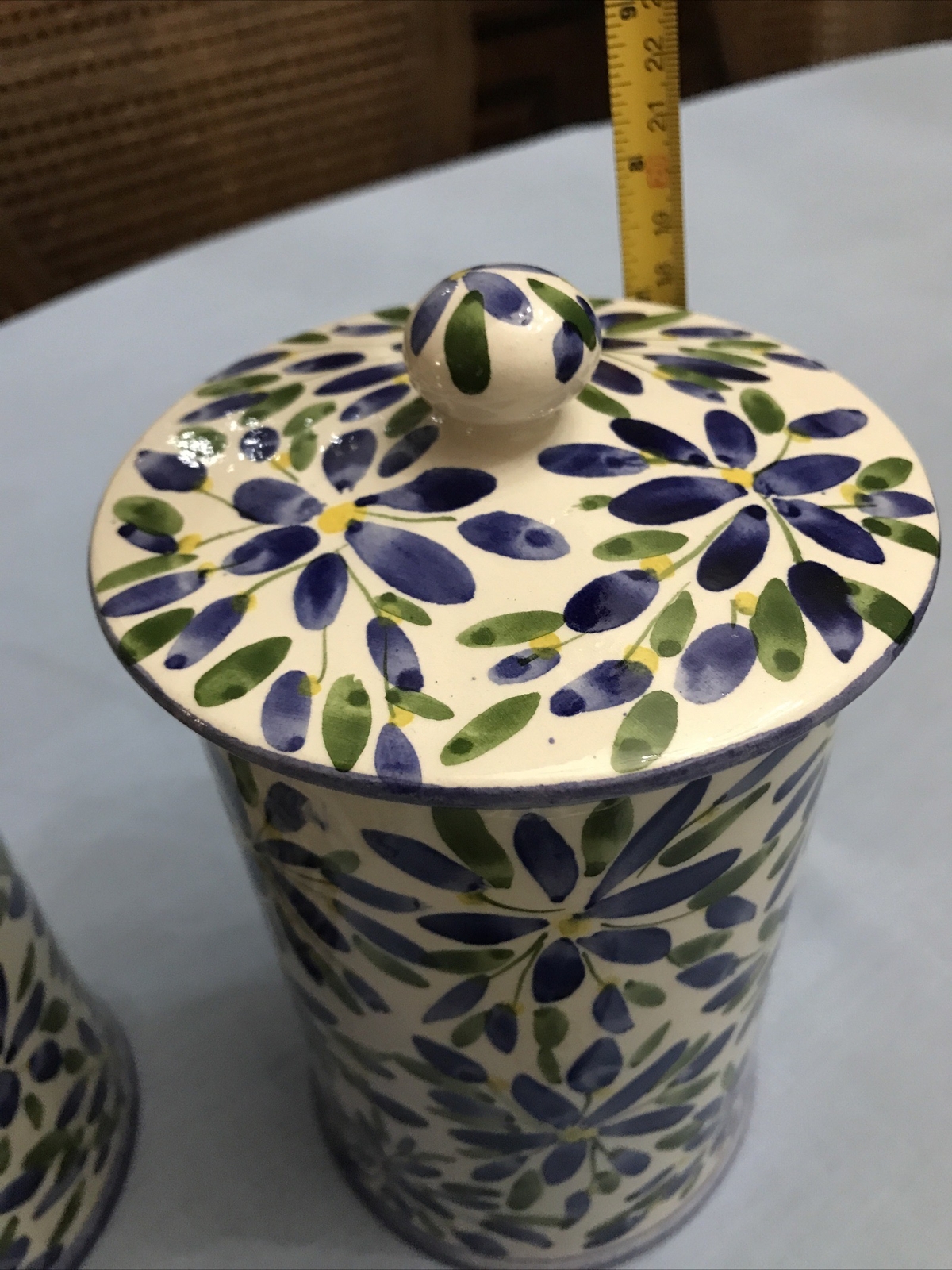 Beautiful 4 Piece Set Of Handmade Arte Creta Italian Kitchen Storage Containers