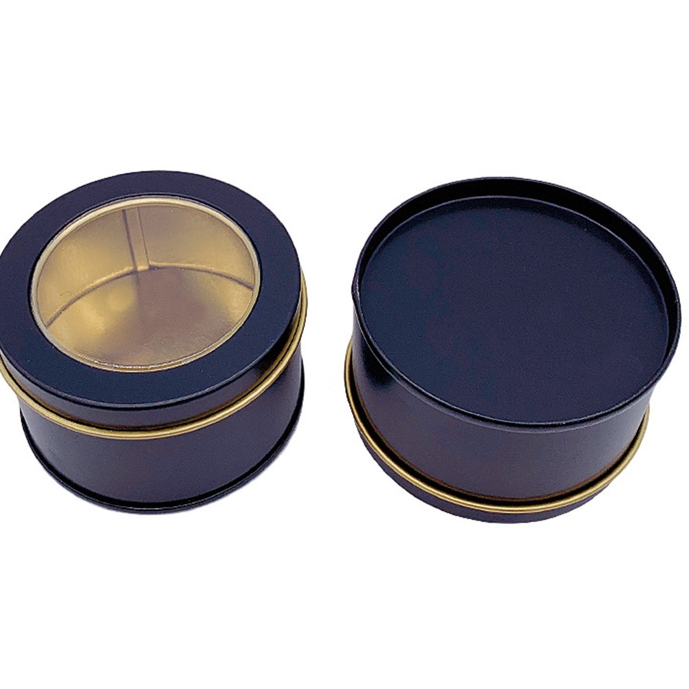4 Pcs Tin Box with Lid Storage Tins Lids Metal Tinplate Can Sealed