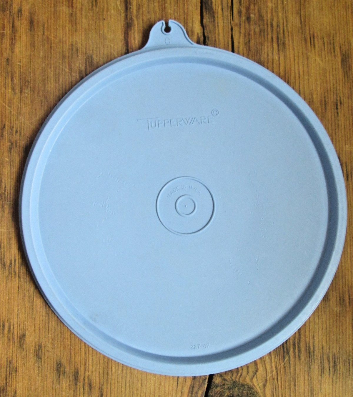 Vintage TUPPERWARE Seal Round C Lid 227-47 Blue Replacement 6.5″ Snap USA