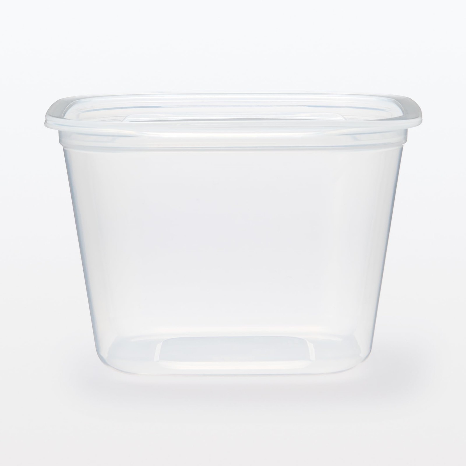 MUJI Food Containers (2 pieces), Semi-transparent, Square, 900mL, Microwave-safe