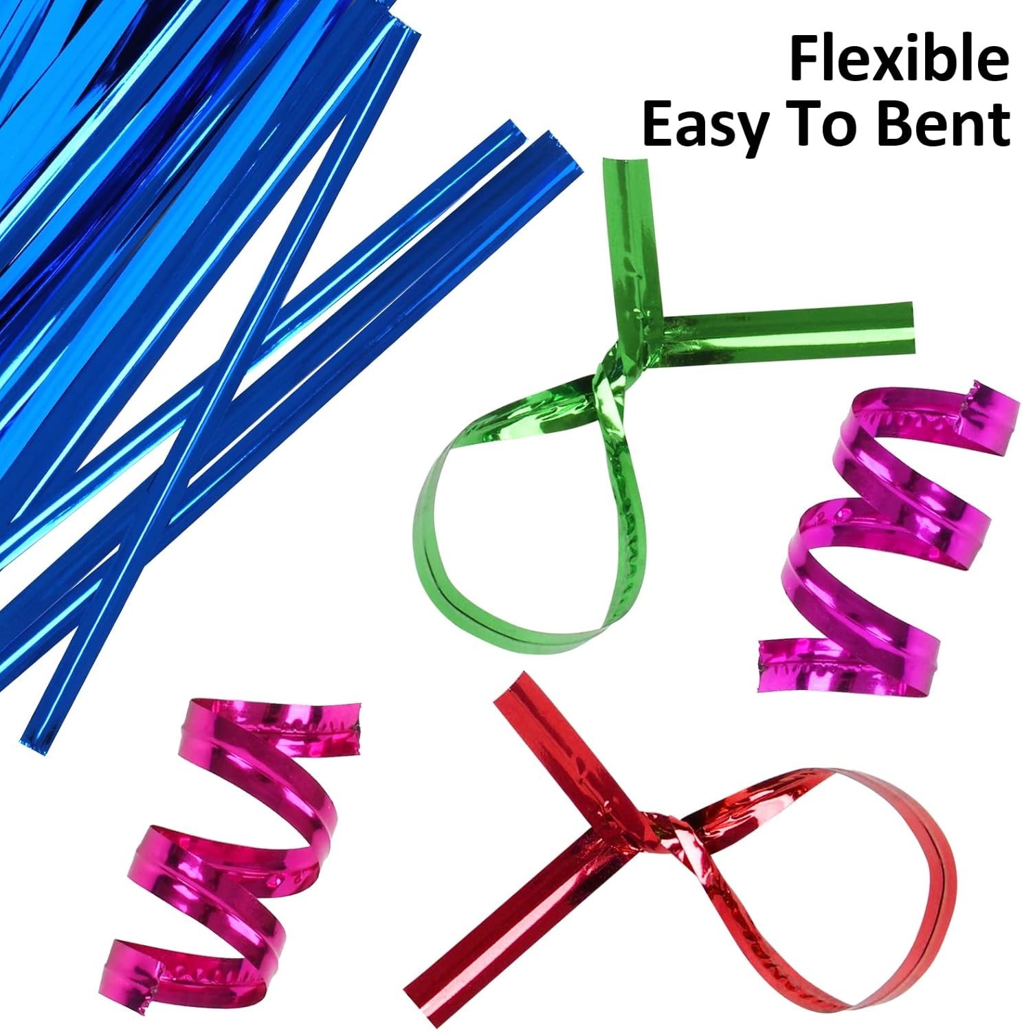 3200Pc Twist Ties Plastic 4in Bag Ties Reusable Bread Ties Christmas Home Office