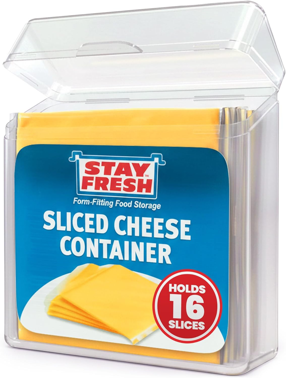 American Cheese Slice Storage Container Clear Plastic Cheese Slice Holder that i