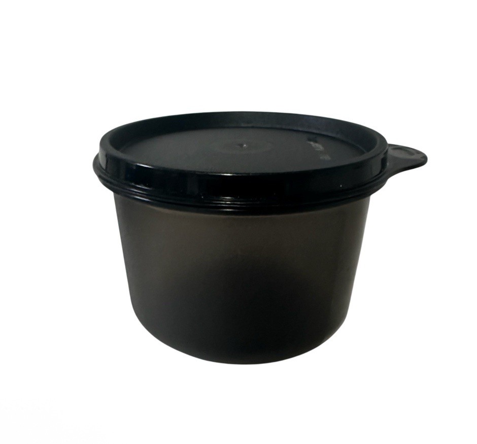 Tupperware 450ml Bowl Sheer Black Serving Centre Fridge Snacks New