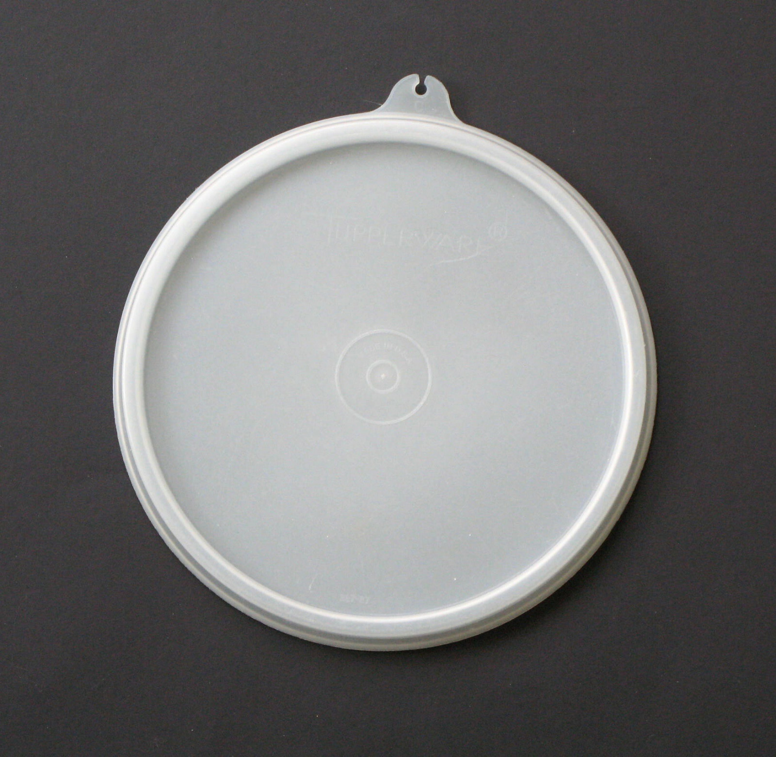 Vintage Tupperware 6 1/2” Round Replacement Seal #227, C Tab, Sheer