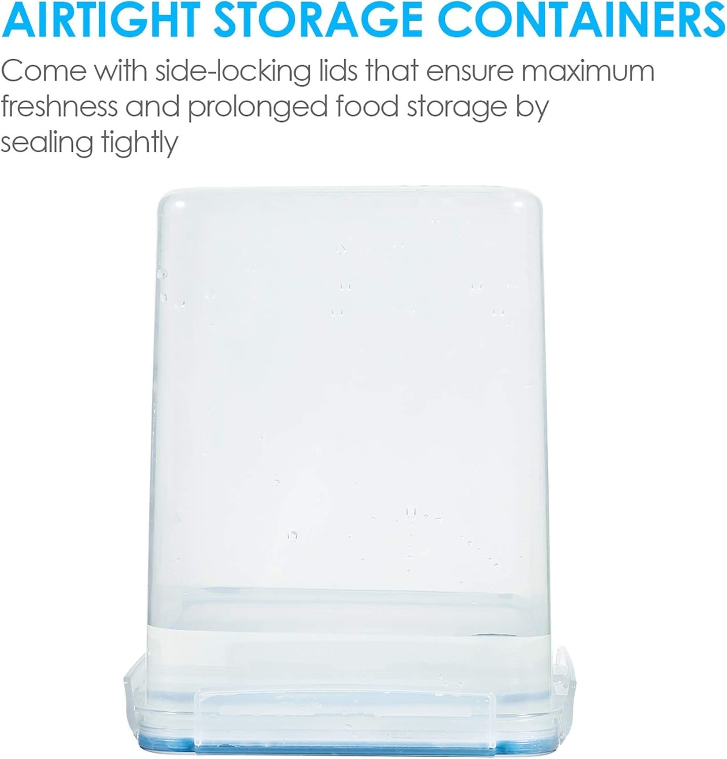 4Pc Large Food Storage Container 176Oz, BPA Free for Flour, Sugar, Baking Supply