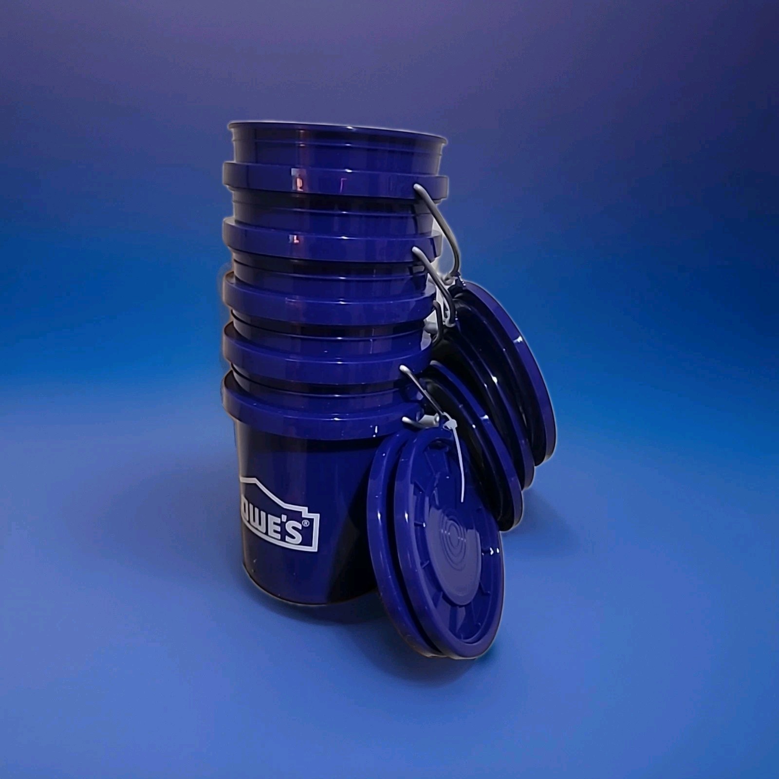 Lowe’s Navy Blue 0.42 Qt mini Bucket Lot of 5