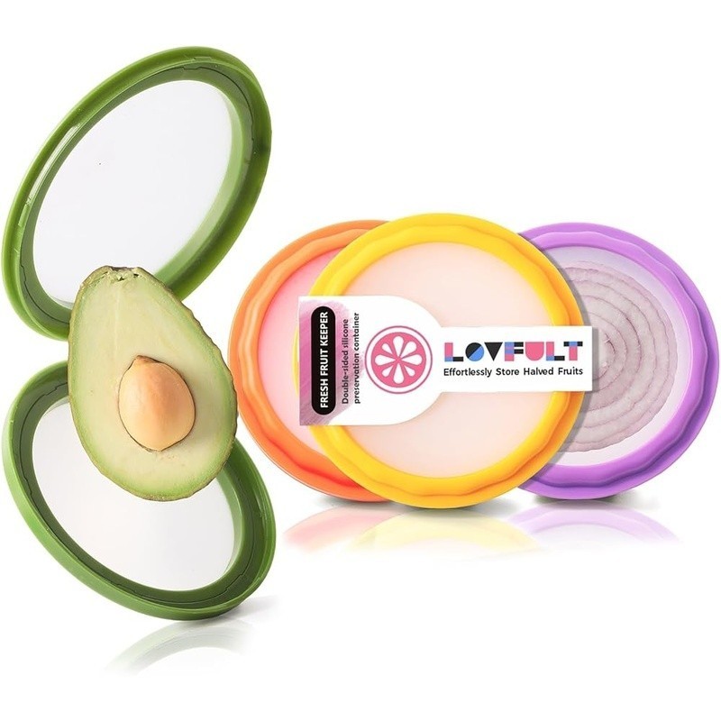 Dual-Sided Silicone Stretch Lids Food Storage Freshness Organizer Kitchen Helper