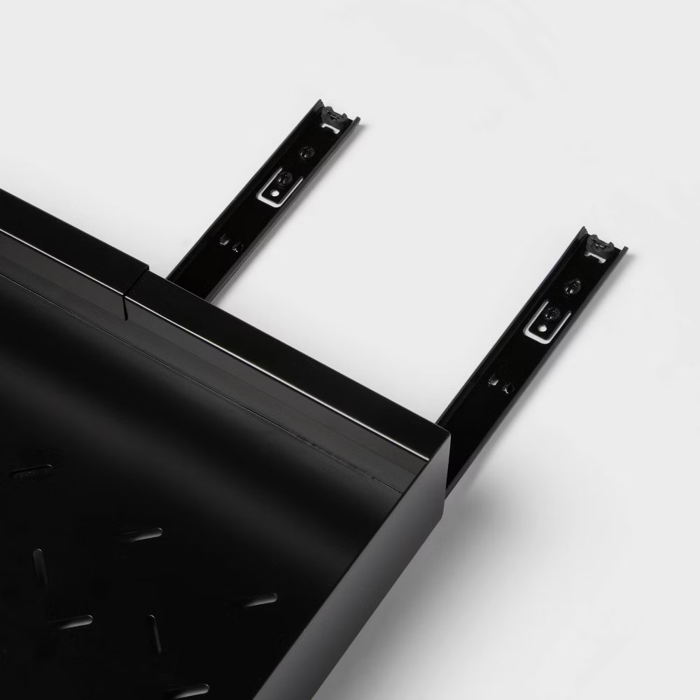 Metal Expandable Pull Out Drawer Adhesive Black – Brightroom