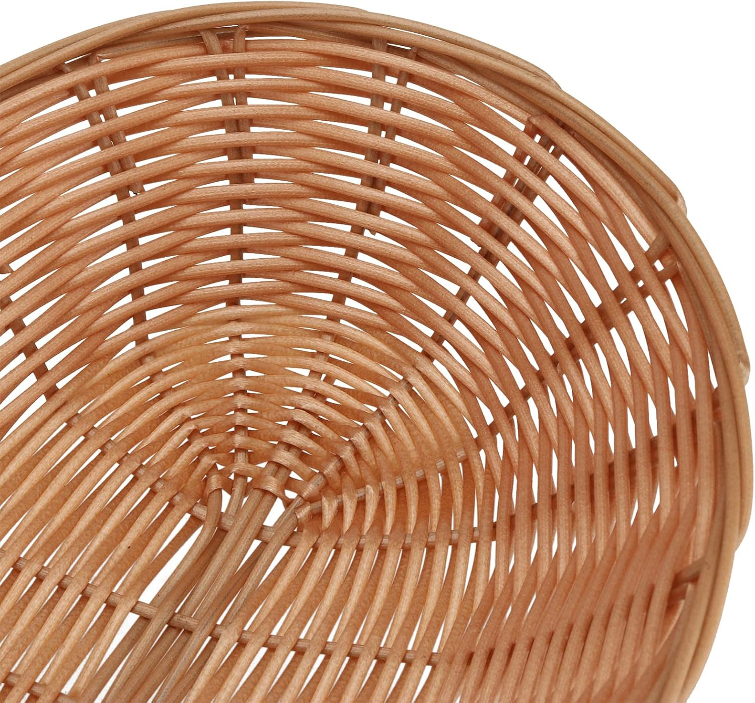 20 Pack 9 x 6 x 2.6 Inch Oval Woven Bread Basket Bulk, Small Fruits Gifts Basket