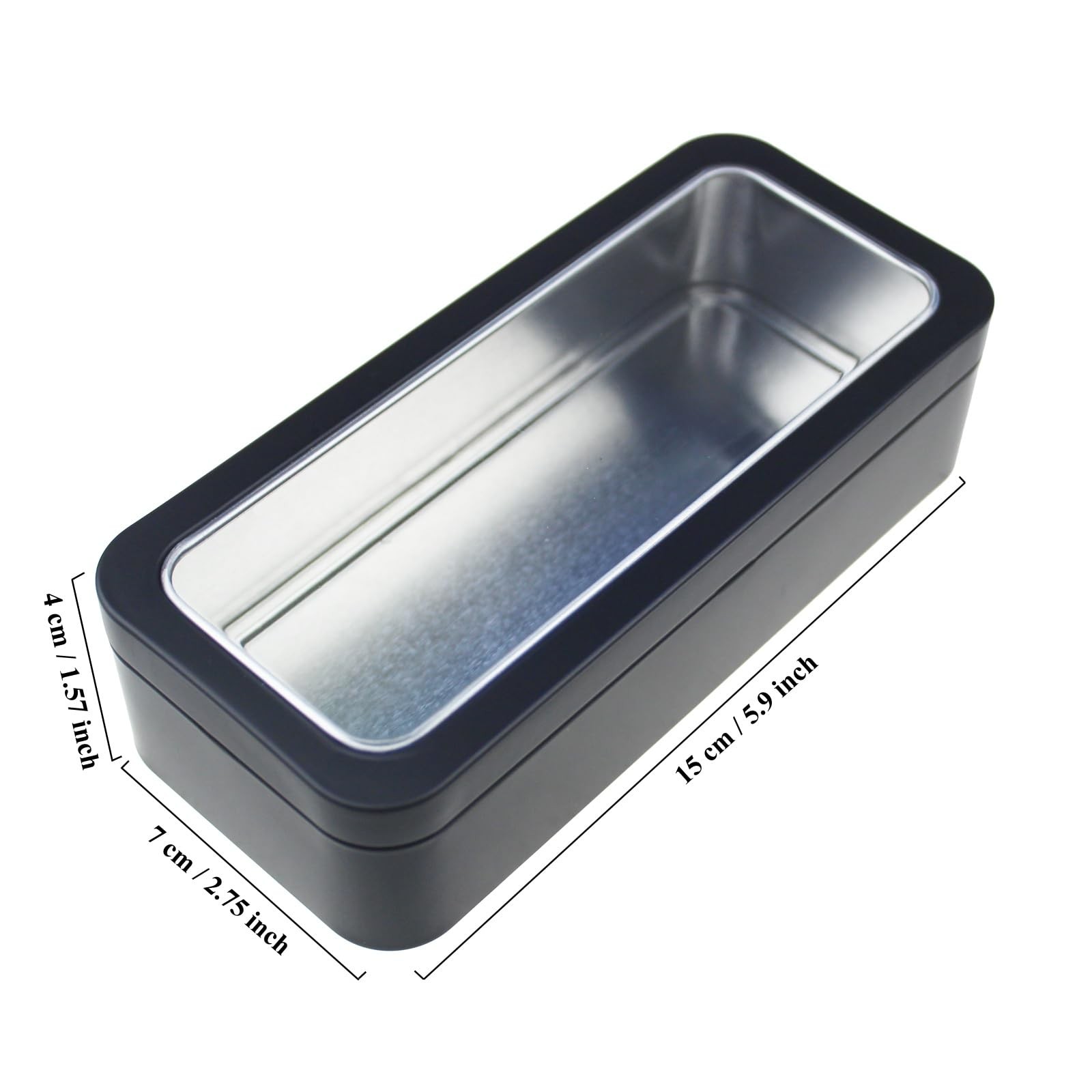 Goodma 7Pcs Rectangle Metal Tins Containers with Lids Mini Storage Canister J…