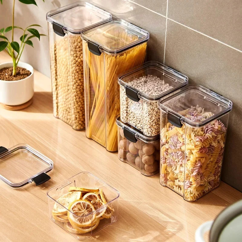 Sealed Jars Kitchen Grain Storage Organizer Large Tank Plastic Moisture-proof St