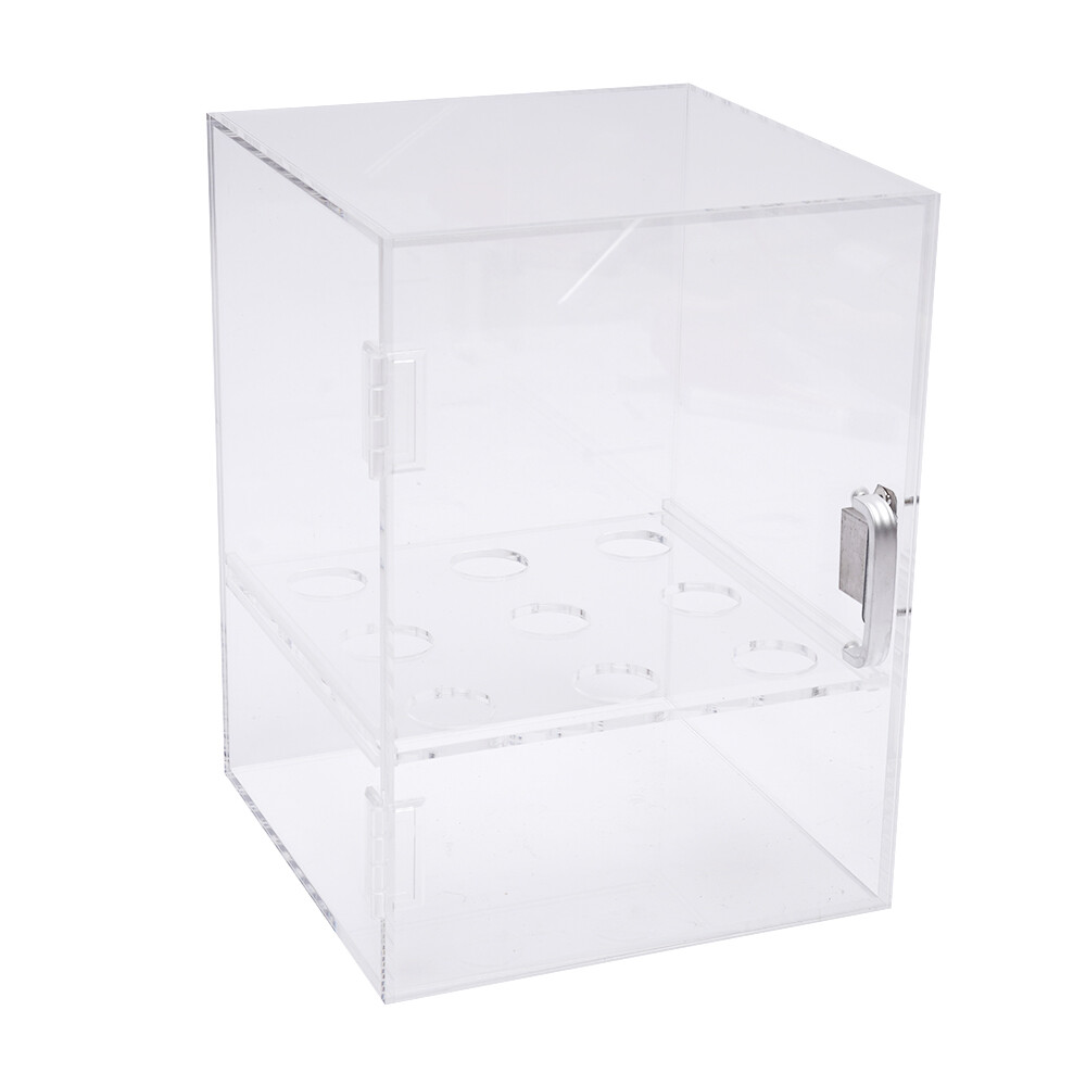 9 Holes Ice Cream Cone Holder, Clear Acrylic Display Cabinet for Dessert Shop