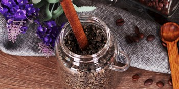 Loose Leaf Tea Storage Canister Set, 4 Pieces 16 OZ Glass Tea Containers with