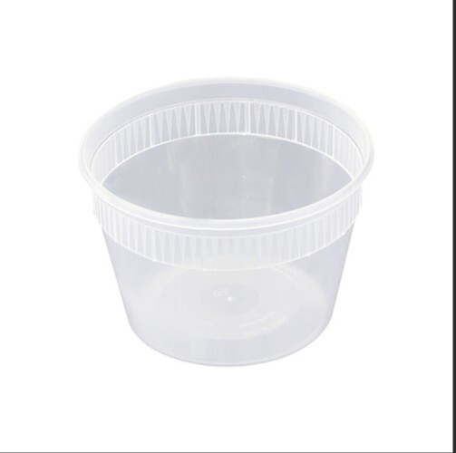 16OZ Soup/ Deli/ Storage Container Plastic Bottom Only No Lid