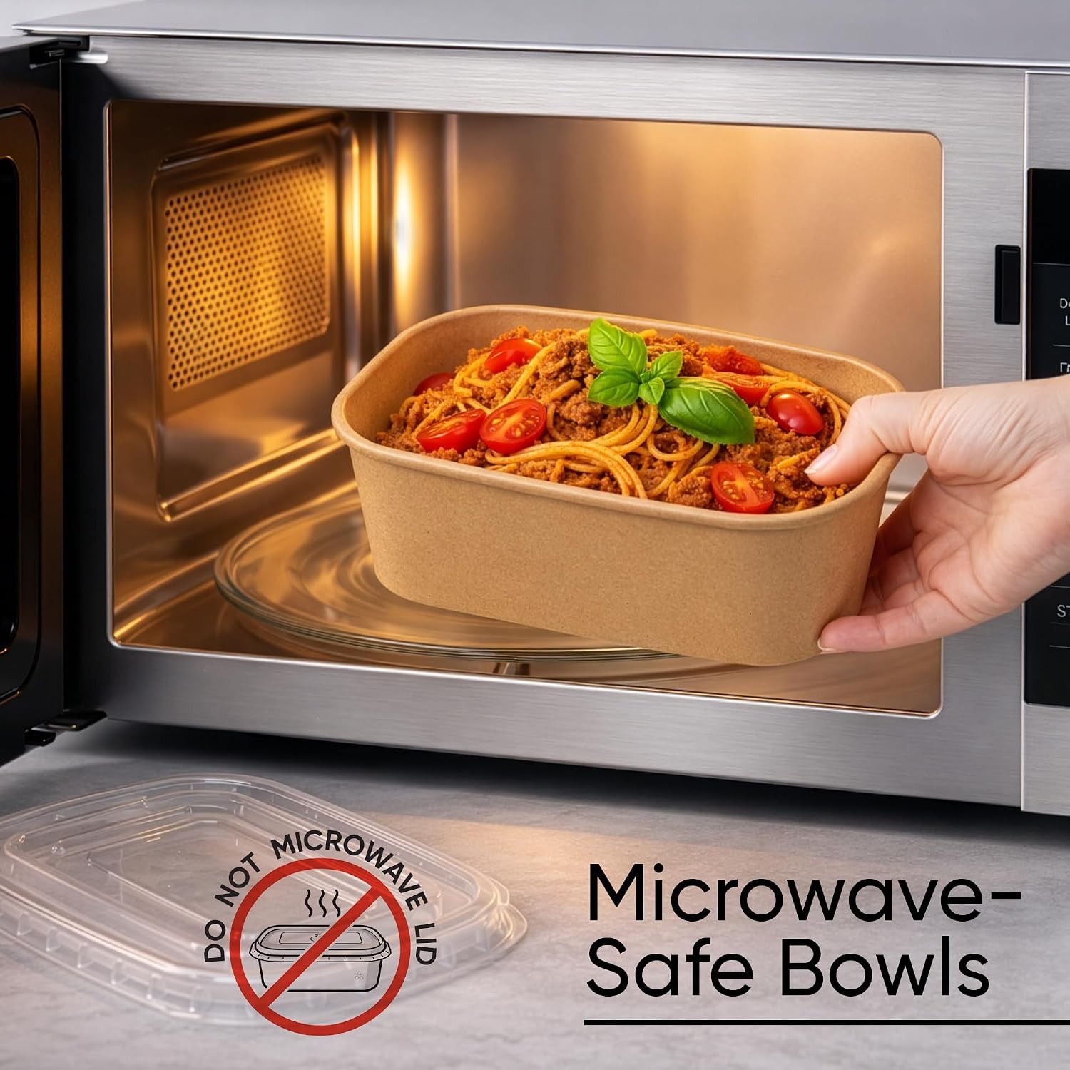 50 Pack 29Oz Disposable Meal Prep Containers W/ Lids Microwave & Freezer Safe
