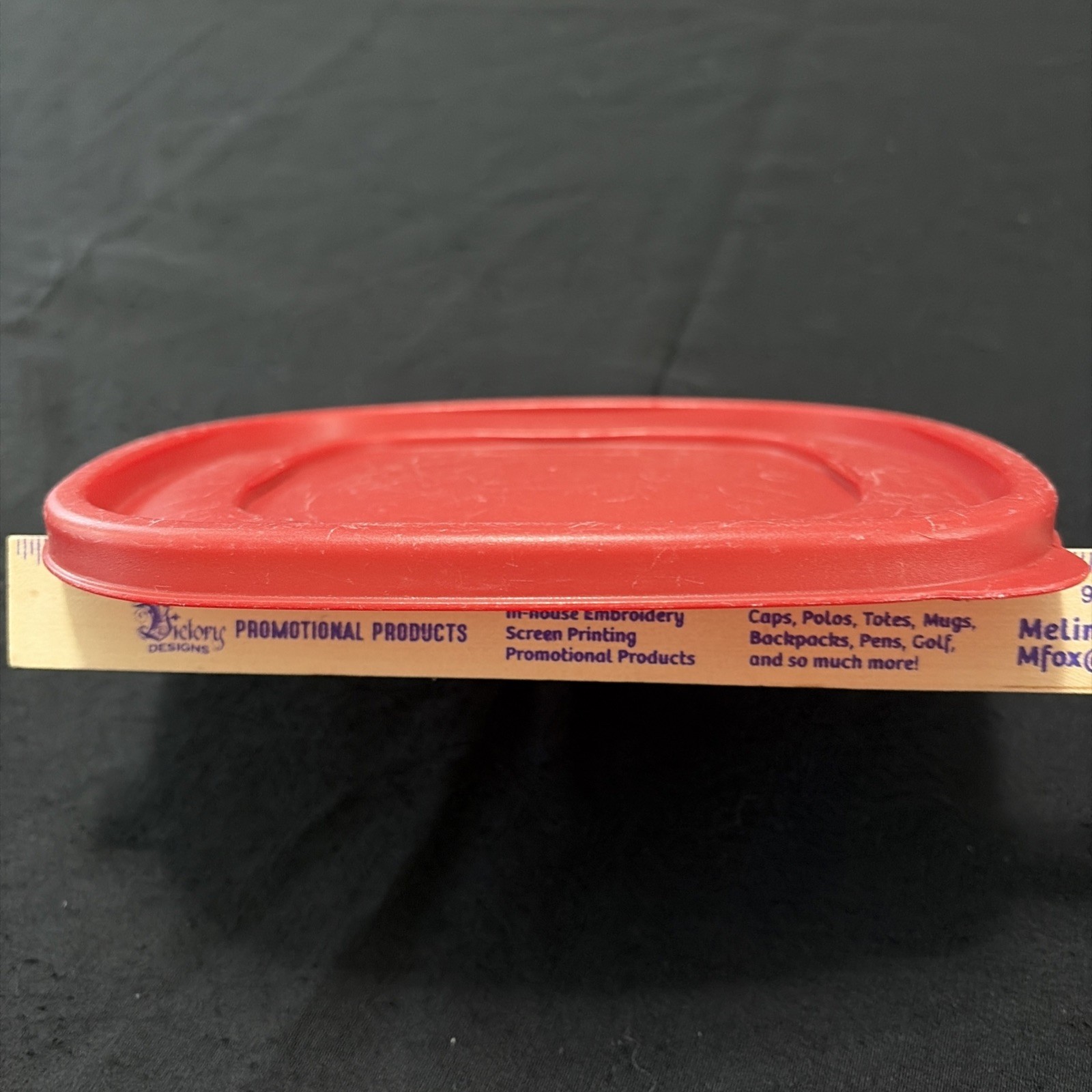 Vintage Rubbermaid Servin Saver Divided Portion Storage Container Red *Lid Only*