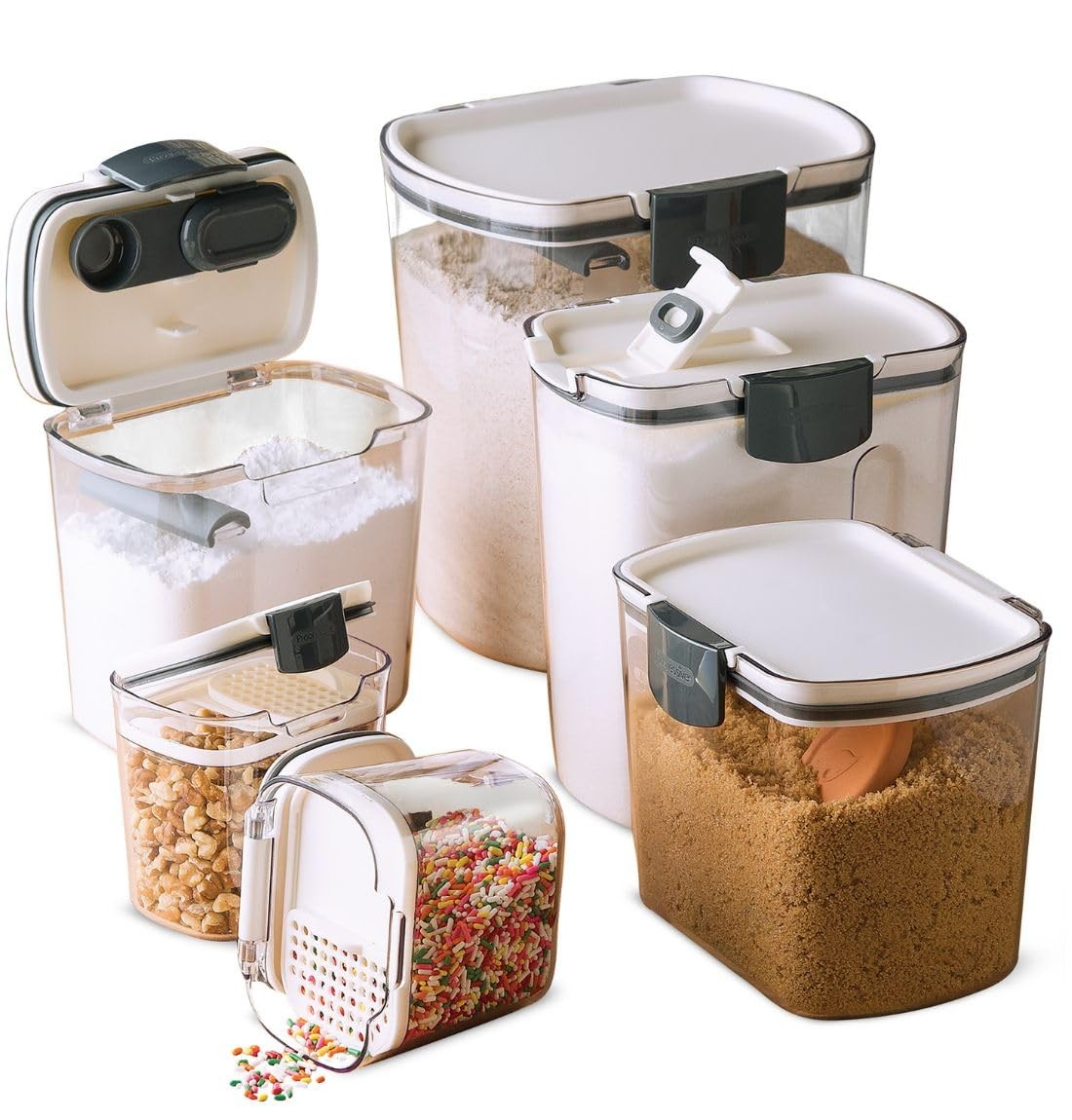 ProKeeper Baker’s Airtight Kitchen Storage Canister Container Set for Flour, …