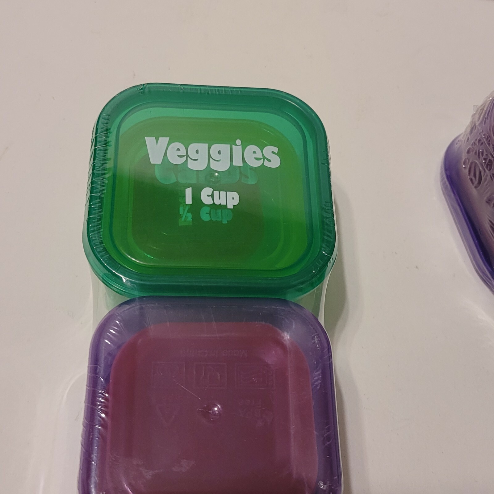 Food Storage Containers Color Coded Portion Control Set Weight Loss 2 sets of 6