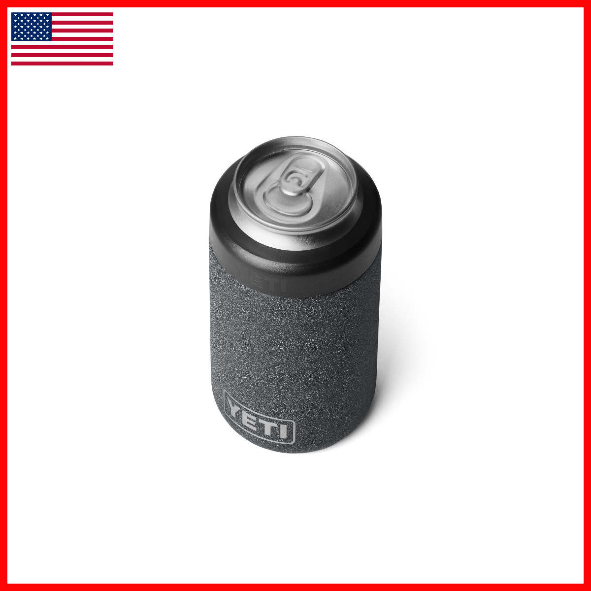 Yeti Rambler 12 Oz. Colster Can Insulator For Standard Size Cans Black Stone No