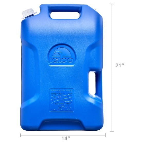 Igloo 6 Gallon Camping Water Storage Container Blue Heavy Duty Jug 2 Pack