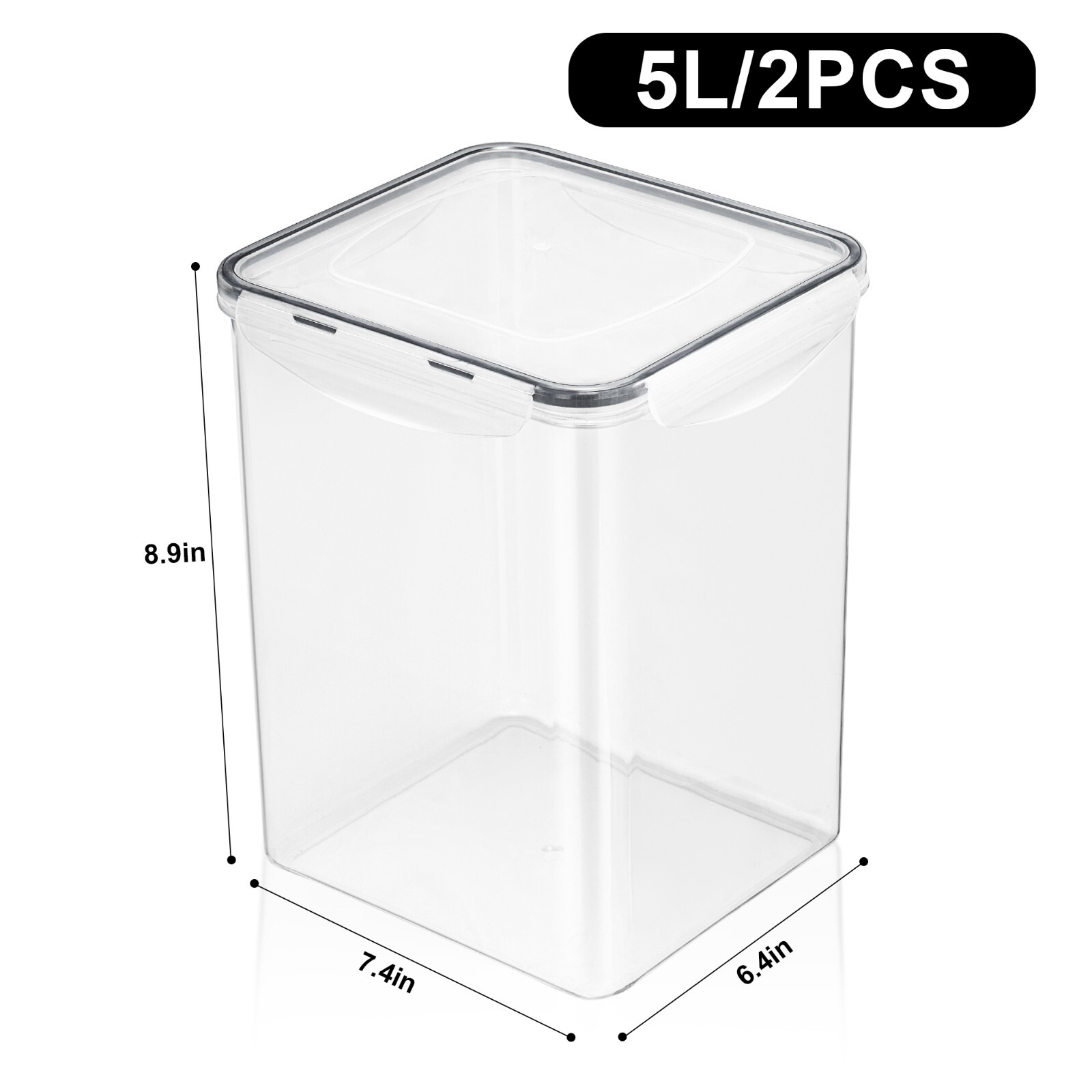 Sorbus Airtight Food Storage Containers Lids, Labels, Marker BPA Free – 2Pk