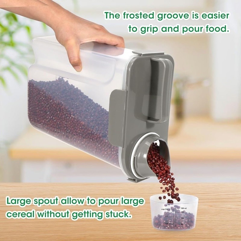 Airtight Food Storage Container Dry Goods Rice Cereal Pet Food Organizer New