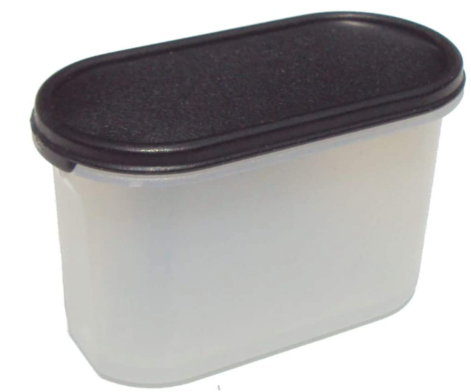 Tupperware Modular Mates Oval Magnet Frosted Base Black Seal New