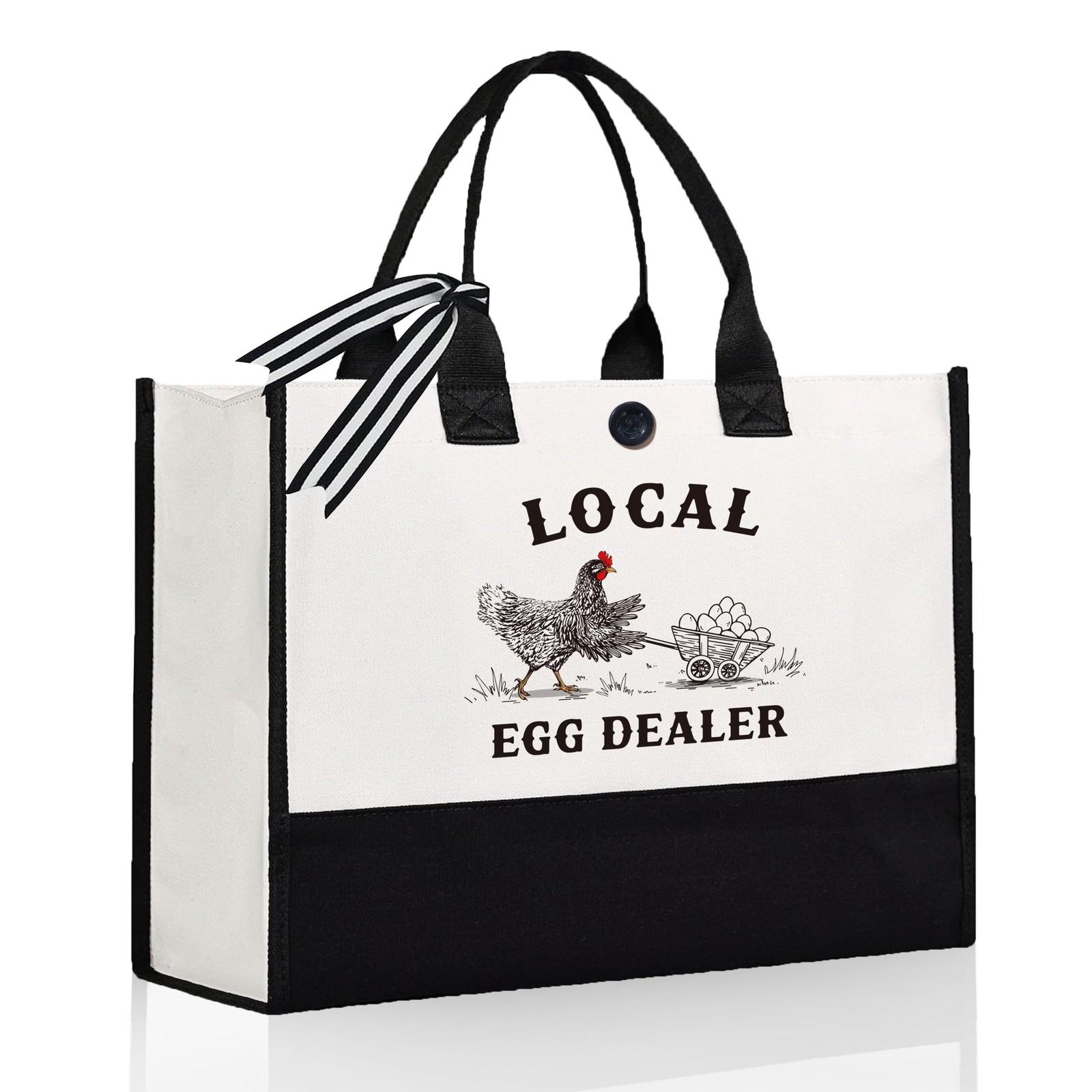 Craftique Chicken Gifts For Women-Funny Local Eggs Dealer Tote Bag Unique-