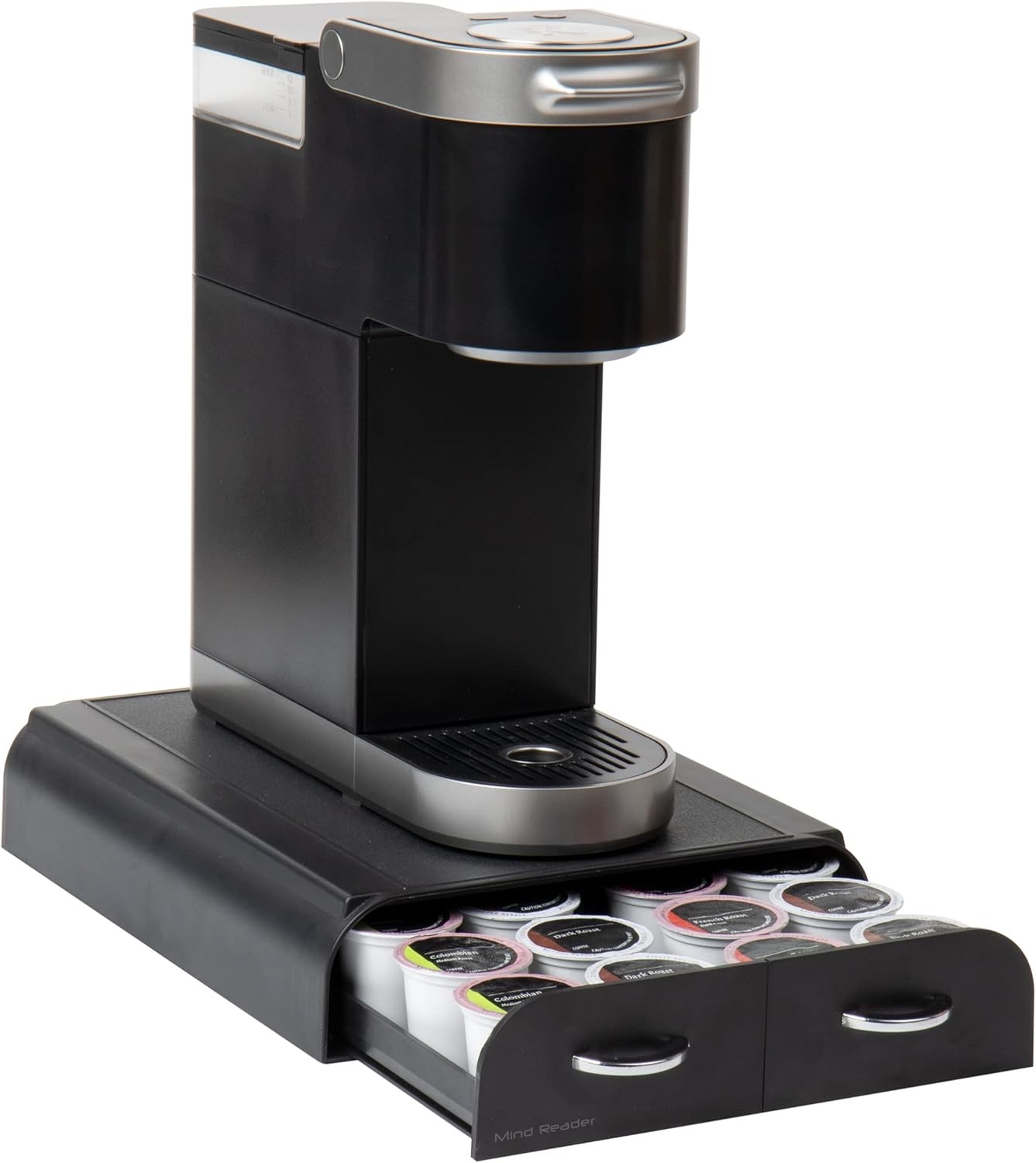 Mind Reader Single Serve Pod 24 Capacity compatible with Mini Machine, Black