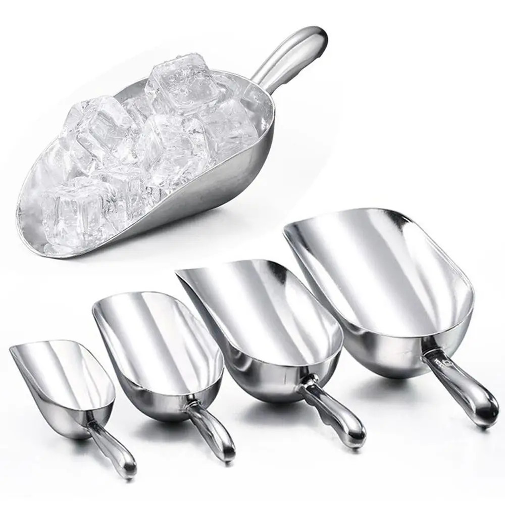 1080ML Multi-function Premium Ice Scoop Aluminum Alloy Ergonomic Handle Food