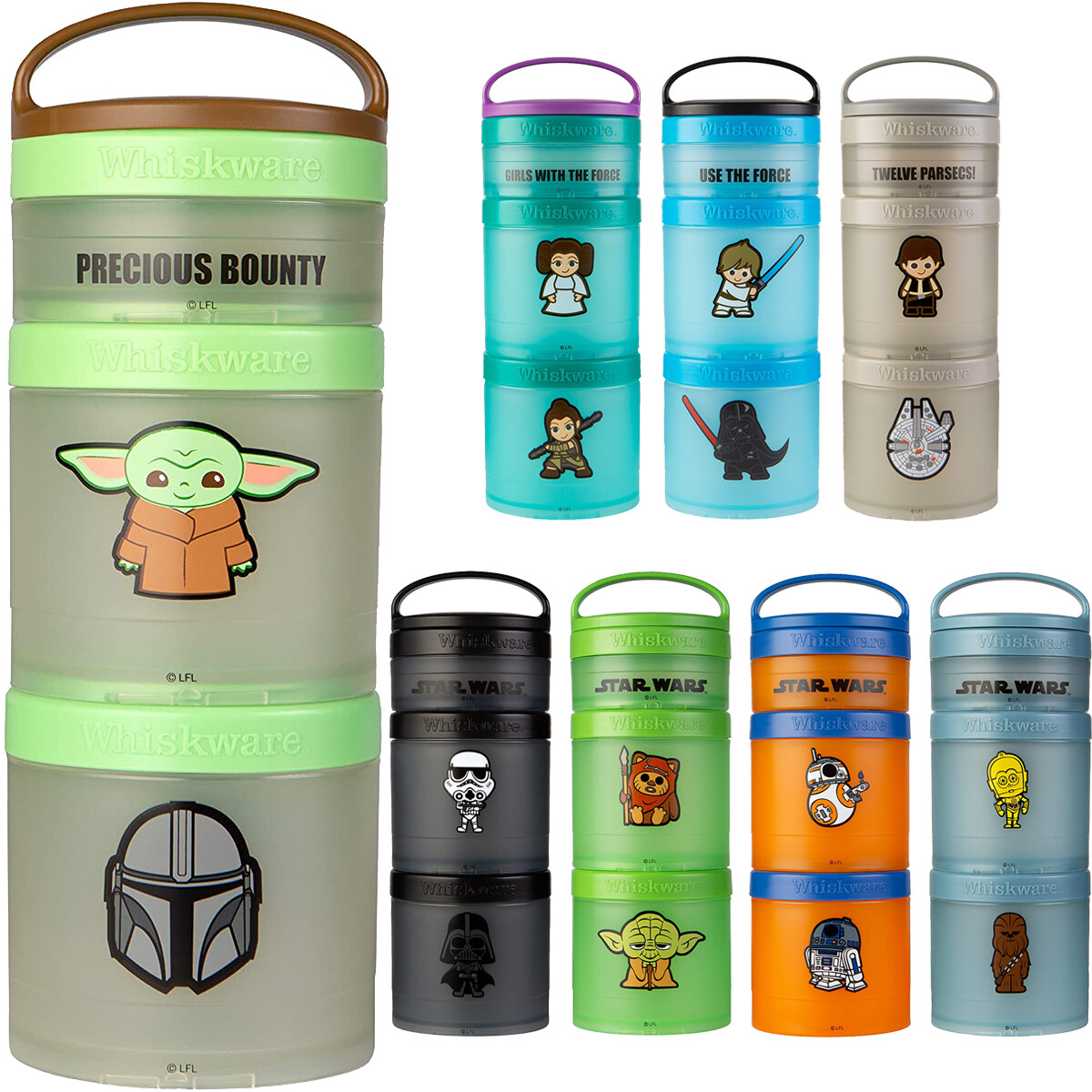 Whiskware Star Wars Stackable Snack Pack Containers