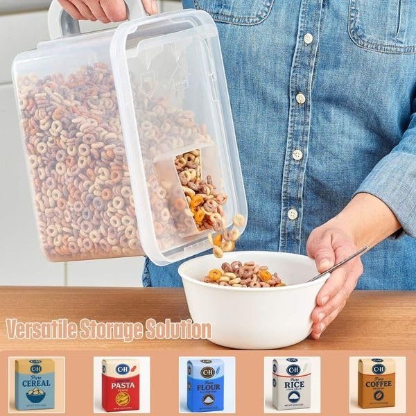 Buddeez Cereal Containers Storage – Airtight Food 21 CUP, White