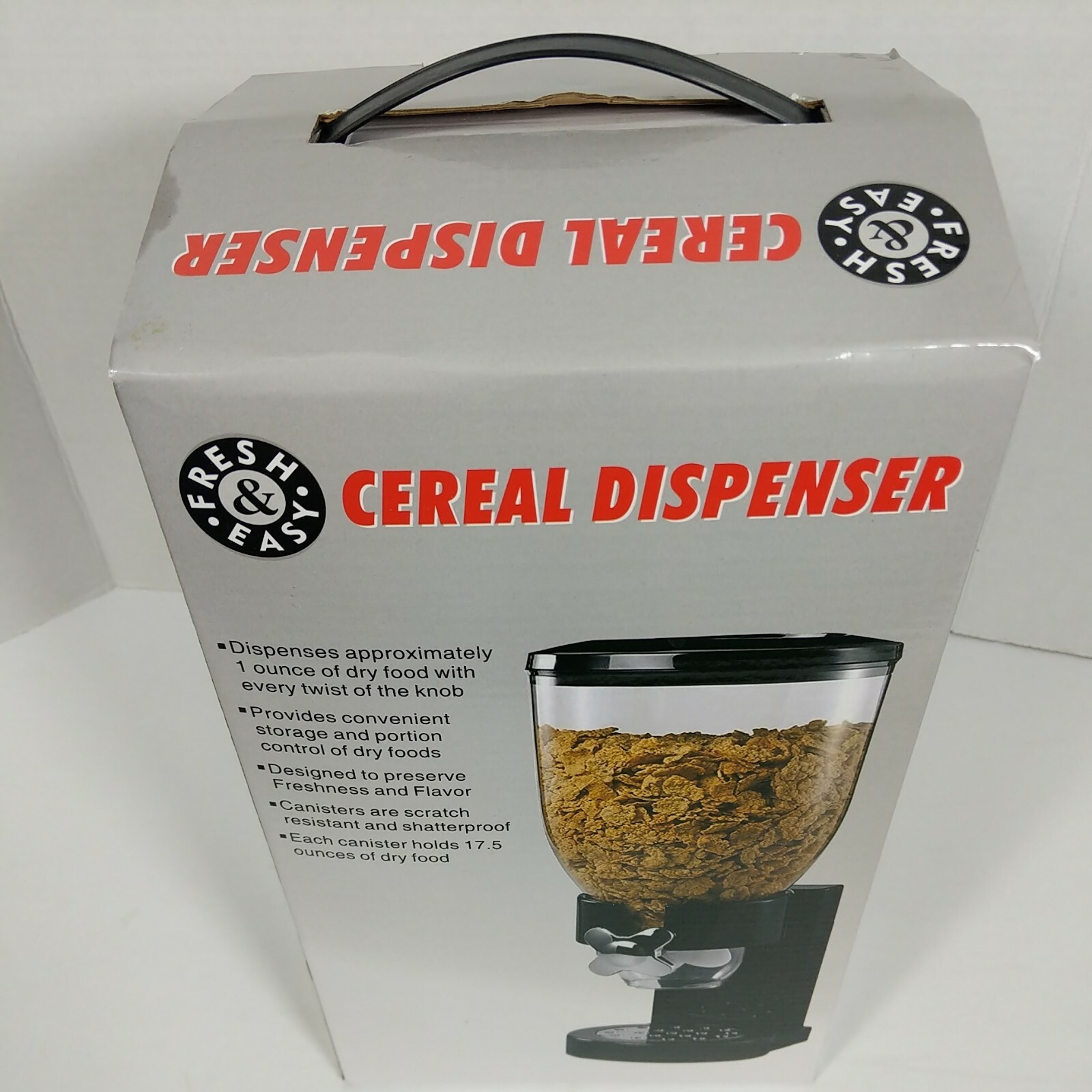 Cereal Dispenser / dry food 17.5 ounce! Brand New In The Box!!!