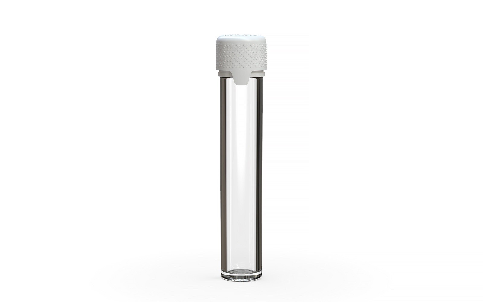 CHUBBY GORILLA 100MM FLAT PRE ROLL TUBE AVIATOR CR CLEAR/WHITE CAP 10pack