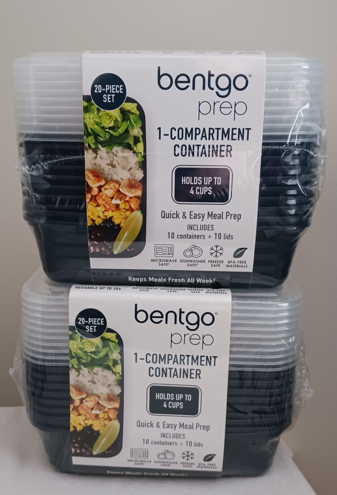 Bentgo 40 Pc Lightweight Durable Reusable Bpa-Free Food Containers Leftovers New