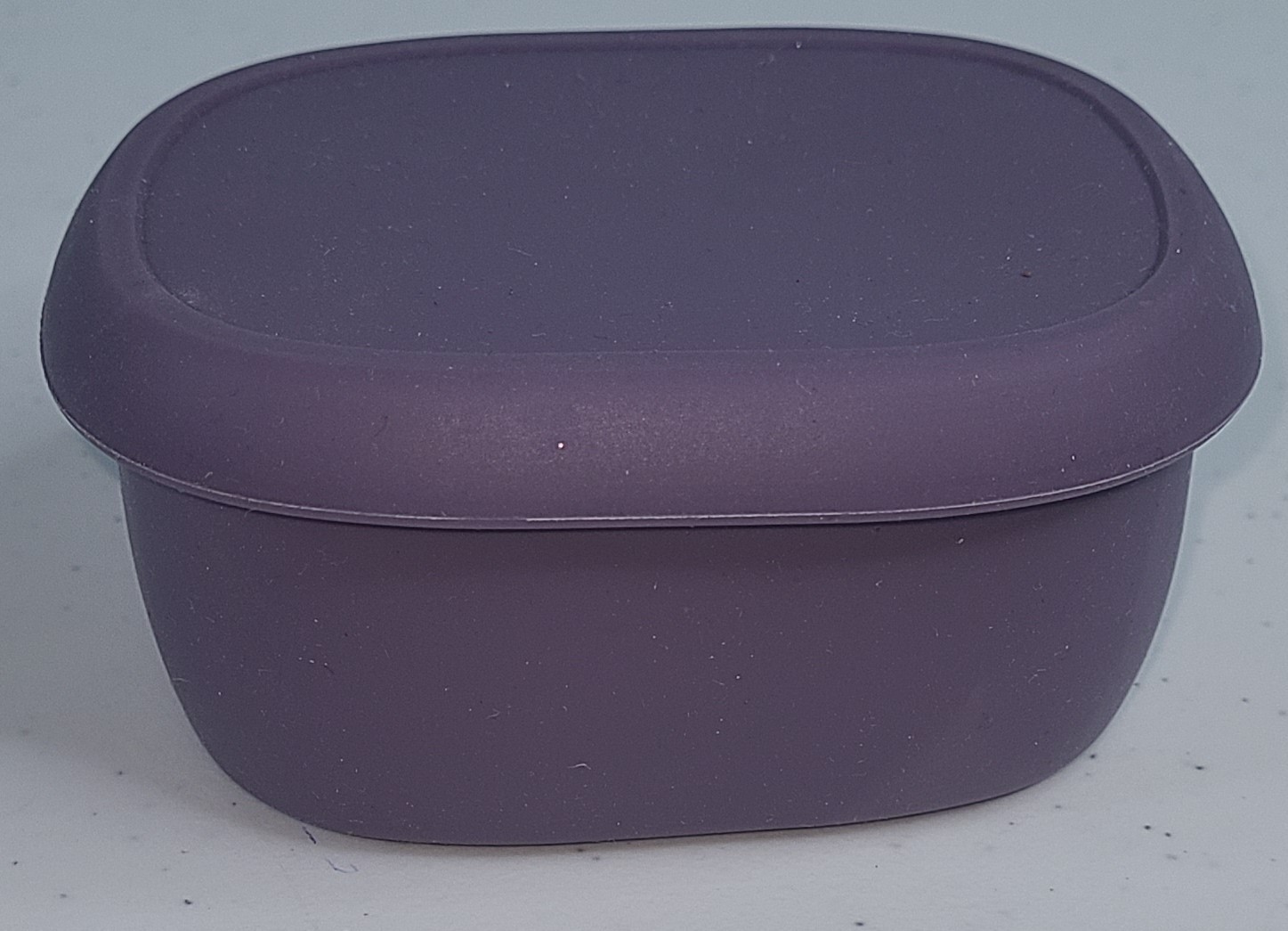 lot of 4 small multicolor silicone rubber storage containers with lids 200mL