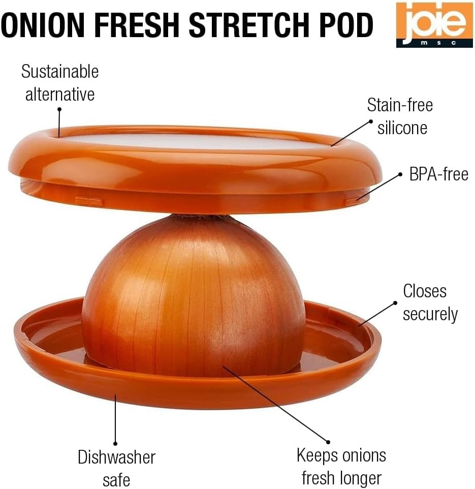 Dishwasher Safe Onion Pod Food Saver, Compact Silicone Storage Solution