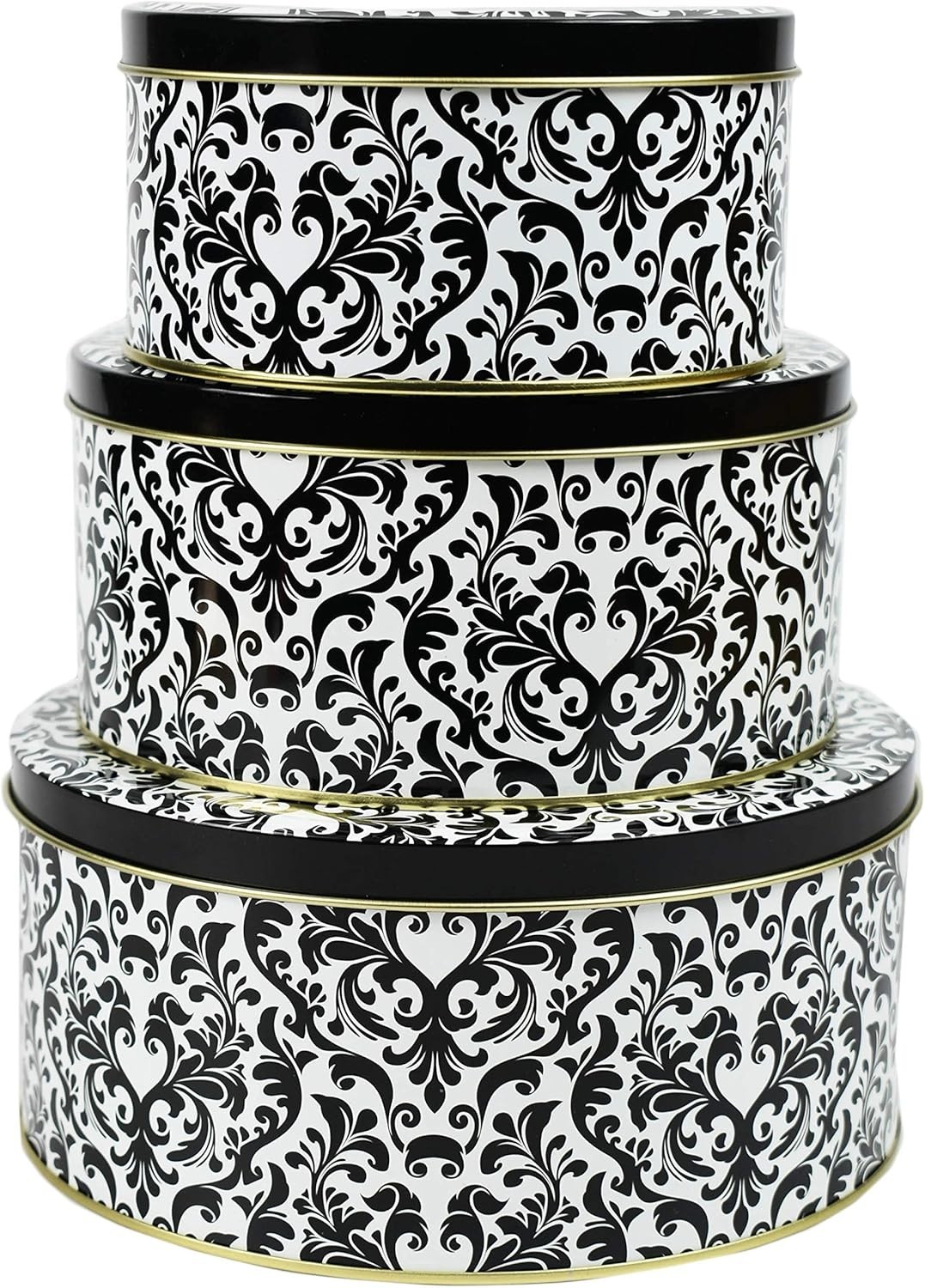 Set of 3 Nesting Tins! Perfect for Storing Cookies, Craft Supplies, Children’…