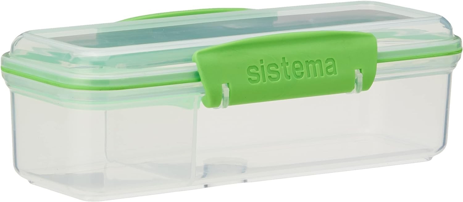 Snack and Dip Container Plastic 13.6 oz Travel Food Storage Fresher