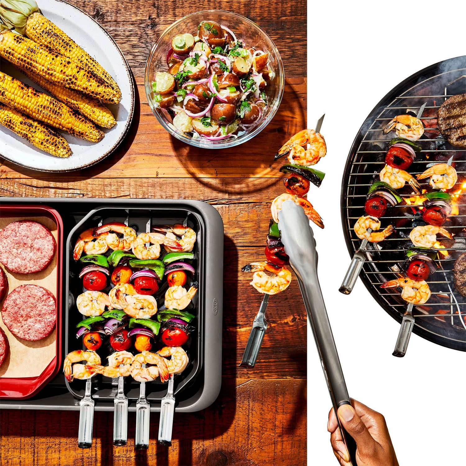 OXO Softworks Grilling Prep Food Storage Carry System Outdoor BBQ Organizer