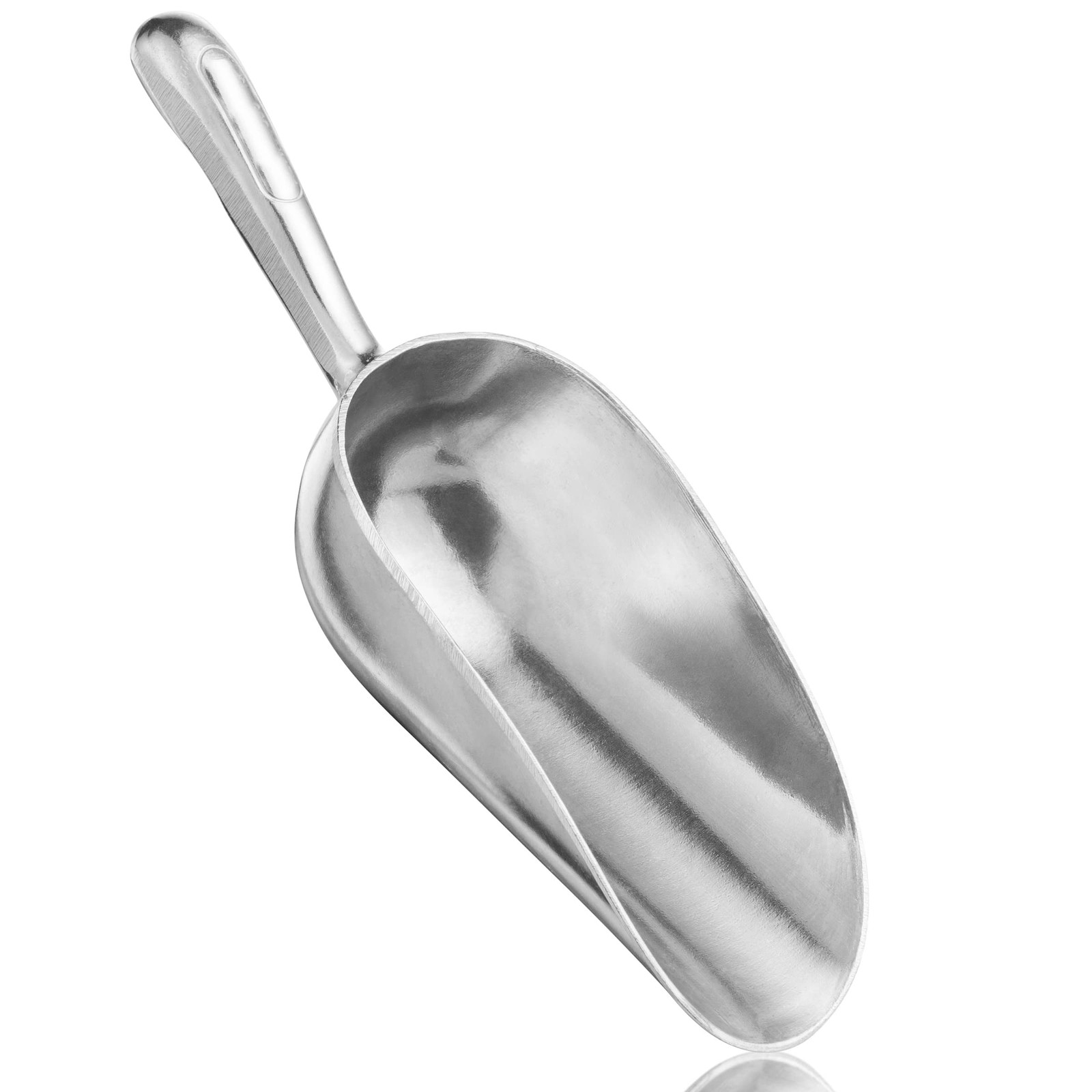 Cast Aluminum Utility Scoop 5ounce Round Bottom Small Ice Scoop For Multipurpose