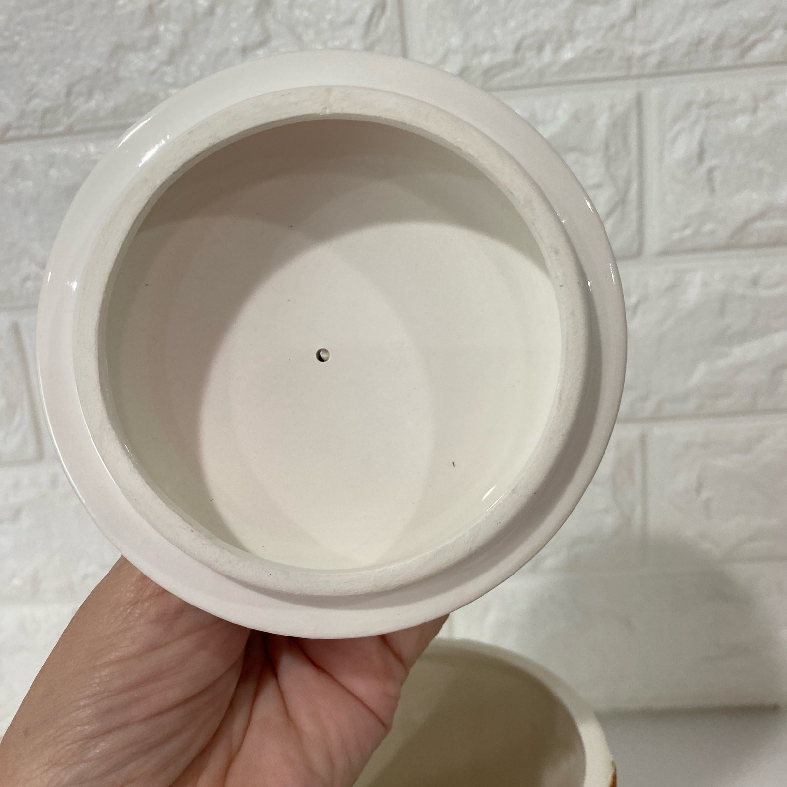 Sears Roebuck Co Country Canister 1978 Vintage Made in Japan Lid Pioneer Lady