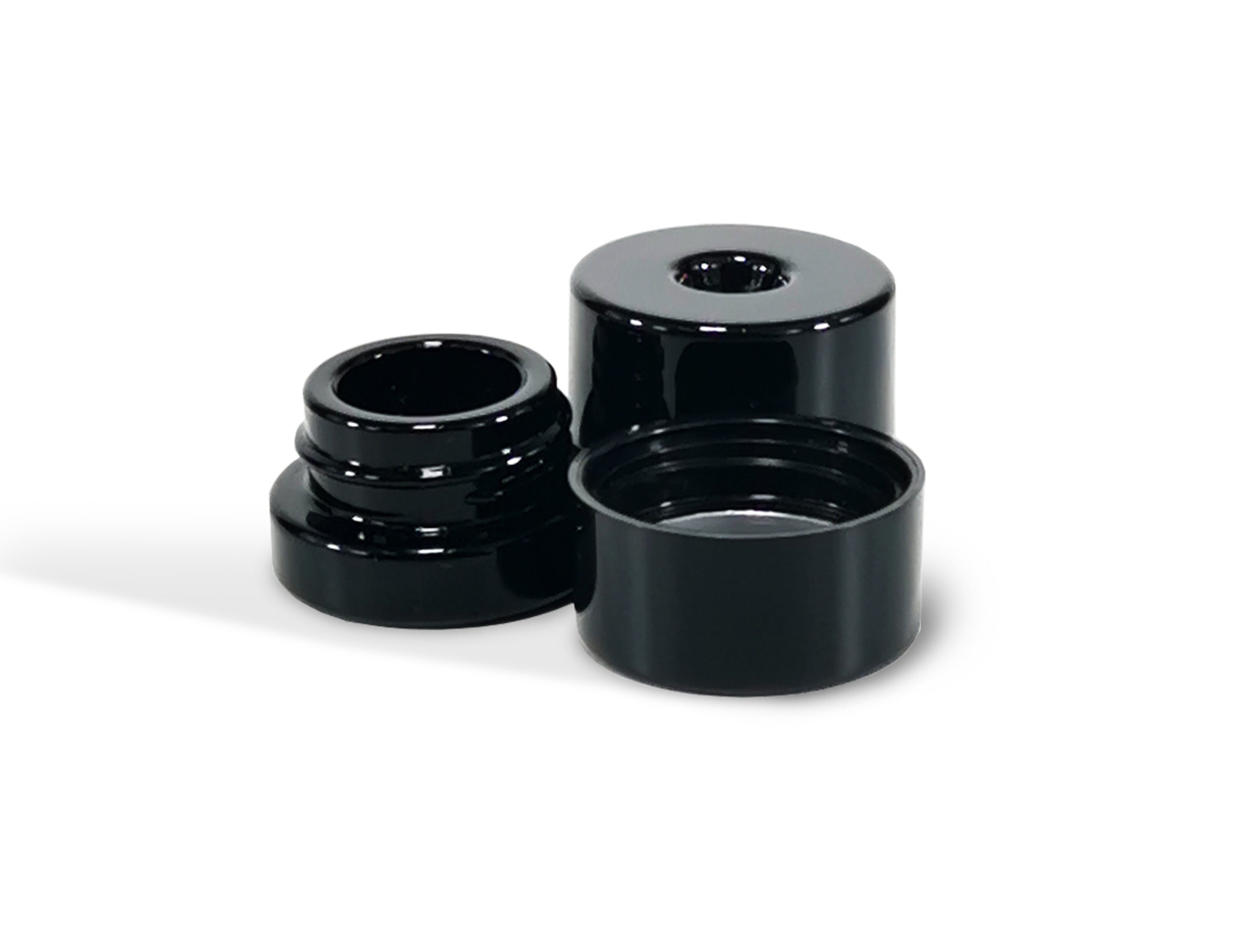 Single Pop-Vac 2ml Glass Concentrate CR Jar, Vacuum Seal Container for Herb